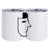 10 oz. White Stainless Steel Short Tumbler Thumbnail