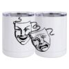 10 oz. White Stainless Steel Short Tumbler Thumbnail