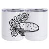 10 oz. White Stainless Steel Short Tumbler Thumbnail