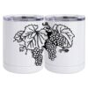 10 oz. White Stainless Steel Short Tumbler Thumbnail