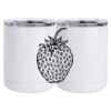 10 oz. White Stainless Steel Short Tumbler Thumbnail