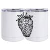 10 oz. White Stainless Steel Short Tumbler Thumbnail