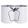 10 oz. White Stainless Steel Short Tumbler Thumbnail