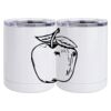 10 oz. White Stainless Steel Short Tumbler Thumbnail
