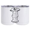 10 oz. White Stainless Steel Short Tumbler Thumbnail