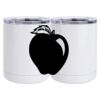 10 oz. White Stainless Steel Short Tumbler Thumbnail