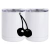 10 oz. White Stainless Steel Short Tumbler Thumbnail