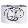 10 oz. White Stainless Steel Short Tumbler Thumbnail