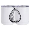 10 oz. White Stainless Steel Short Tumbler Thumbnail