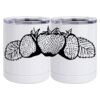 10 oz. White Stainless Steel Short Tumbler Thumbnail