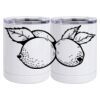 10 oz. White Stainless Steel Short Tumbler Thumbnail