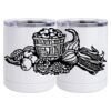 10 oz. White Stainless Steel Short Tumbler Thumbnail