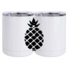 10 oz. White Stainless Steel Short Tumbler Thumbnail