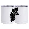 10 oz. White Stainless Steel Short Tumbler Thumbnail