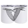 10 oz. White Stainless Steel Short Tumbler Thumbnail