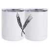 10 oz. White Stainless Steel Short Tumbler Thumbnail