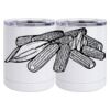 10 oz. White Stainless Steel Short Tumbler Thumbnail