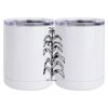 10 oz. White Stainless Steel Short Tumbler Thumbnail