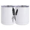 10 oz. White Stainless Steel Short Tumbler Thumbnail