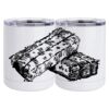 10 oz. White Stainless Steel Short Tumbler Thumbnail