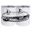 10 oz. White Stainless Steel Short Tumbler Thumbnail