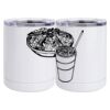 10 oz. White Stainless Steel Short Tumbler Thumbnail