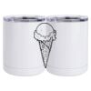 10 oz. White Stainless Steel Short Tumbler Thumbnail