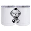 10 oz. White Stainless Steel Short Tumbler Thumbnail