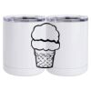 10 oz. White Stainless Steel Short Tumbler Thumbnail
