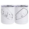 10 oz. White Stainless Steel Short Tumbler Thumbnail