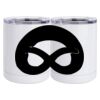 10 oz. White Stainless Steel Short Tumbler Thumbnail