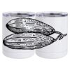 10 oz. White Stainless Steel Short Tumbler Thumbnail