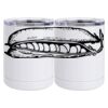 10 oz. White Stainless Steel Short Tumbler Thumbnail