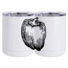 10 oz. White Stainless Steel Short Tumbler Thumbnail
