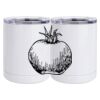 10 oz. White Stainless Steel Short Tumbler Thumbnail