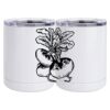 10 oz. White Stainless Steel Short Tumbler Thumbnail