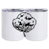 10 oz. White Stainless Steel Short Tumbler Thumbnail
