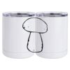 10 oz. White Stainless Steel Short Tumbler Thumbnail