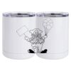 10 oz. White Stainless Steel Short Tumbler Thumbnail