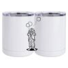 10 oz. White Stainless Steel Short Tumbler Thumbnail