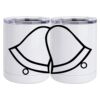 10 oz. White Stainless Steel Short Tumbler Thumbnail