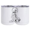 10 oz. White Stainless Steel Short Tumbler Thumbnail