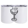 10 oz. White Stainless Steel Short Tumbler Thumbnail