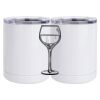 10 oz. White Stainless Steel Short Tumbler Thumbnail