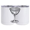 10 oz. White Stainless Steel Short Tumbler Thumbnail