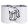 10 oz. White Stainless Steel Short Tumbler Thumbnail