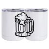 10 oz. White Stainless Steel Short Tumbler Thumbnail