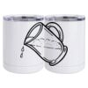 10 oz. White Stainless Steel Short Tumbler Thumbnail