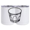 10 oz. White Stainless Steel Short Tumbler Thumbnail