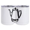 10 oz. White Stainless Steel Short Tumbler Thumbnail